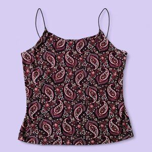 Vintage B. Moss Y2K Paisley Cami